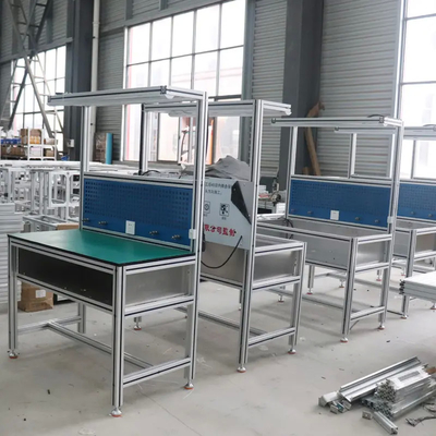 ESD Assembly Line Movable Adjustable Heavy Duty Workbench For Workshop