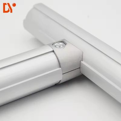 6065 T6 Lightweight Aluminium Alloy Lean Pipe Connector Sandblasting Lean Tube Joints