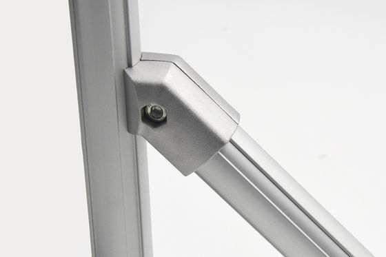 6065 T6 Lightweight Aluminium Alloy Lean Pipe Connector Sandblasting Lean Tube Joints