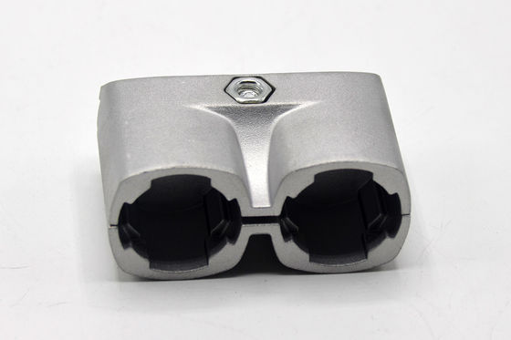 6065 T6 Lightweight Aluminium Alloy Lean Pipe Connector Sandblasting Lean Tube Joints