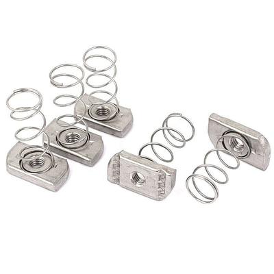Wholesale Carbon Steel Zinc Plated 10slot Strut Channel Spring T Slot Nut for 4040 4545 5050 Series Aluminum Profile