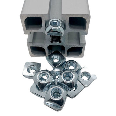 Factory Price M4 M5 M6 M8 Thread Carbon Steel Square Nut for Slot 8 3030 4040 Aluminum Profile