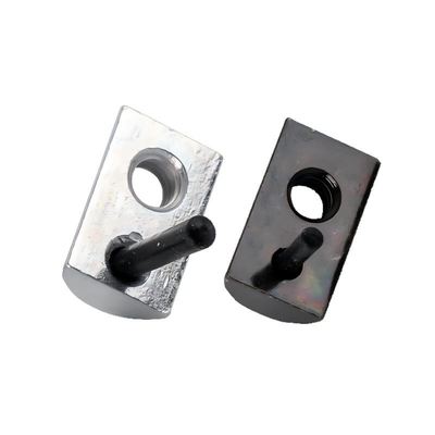 Custom Carbon Steel Slot 6mm Roll in T-nut with Rubber Flex Handle for Aluminum Profile