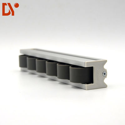 40*33 Industrial Aluminium Roller Track PP Wheels Placon For Warehouse FIFO Sliding Shelf