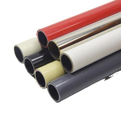 High Quality Color Coated Steel Lean Pipe Customizable Inner and Outer Plastic-coated Composite Steel Tube