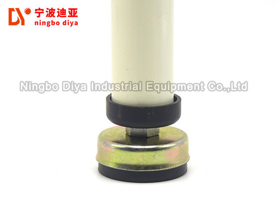 20 - 95 Shore A Hardness Anti Skid Rubber Feet Black Color Adjustable For Pipe