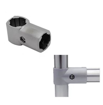 OD28mm Industrie flexible Aluminium connecteur de tuyau tendu d'angle produit métallique joint