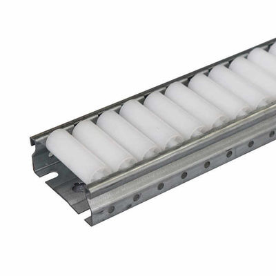 Rayonnage coulissant d'entrepôt avec rails à galets et roues en plastique, convoyeur, capacité de charge 50 kg