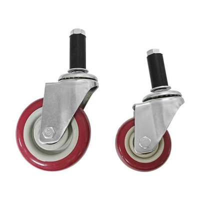 5 pouces d'expansion insérer roulettes sans frein insérer roulettes industrie roulettes en PVC PU caoutchouc Tpr ESD roulettes