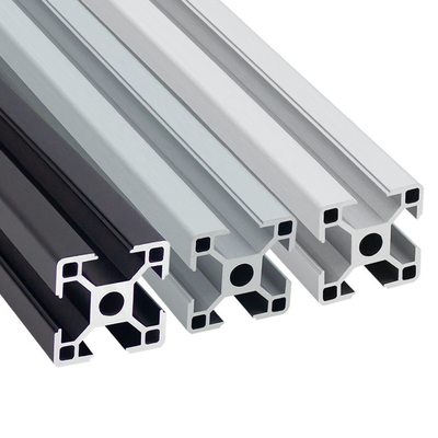Profilé de cadre d'extrusion d'aluminium personnalisé d'usine 30*30, fente T8, profils d'aluminium industriels personnalisés