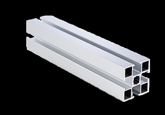 Alliage d'aluminium à extrusion carrée industrielle 40X40 Profiles d'extrusion d'aluminium de haute qualité standard européen