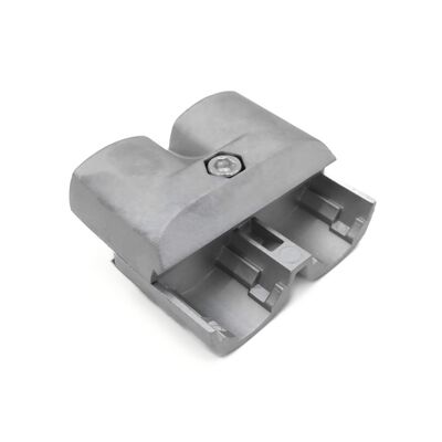 Double Outer Wrap 28mm Aluminum Pipe Connector with Female and Male Connection for Industrial Pipe Fittings