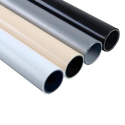 Tuyau maigre en acier enduit de couleur Tube en acier composite plastifié intérieur et extérieur personnalisable