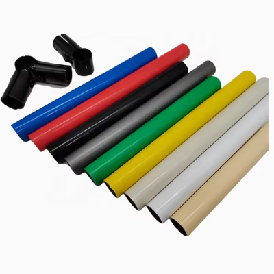 Tube maigre en acier enduit d'ABS PE, diamètre 28mm, tuyau maigre en acier rond pour table de travail Flexible